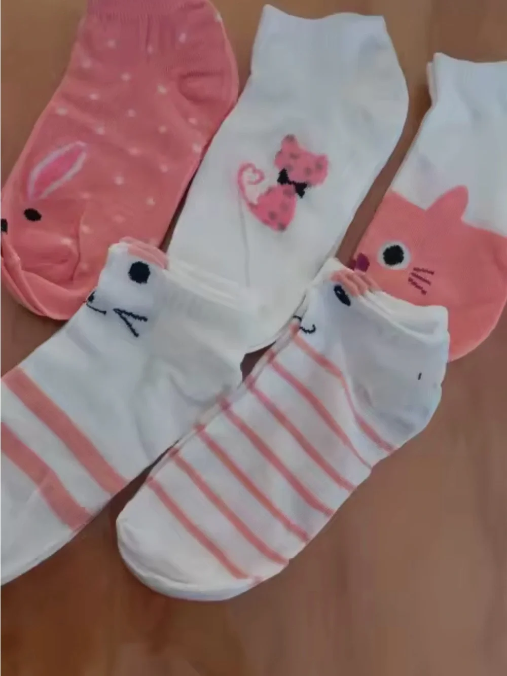 Men's Athletic No-Show Socks - Peach/White Pack